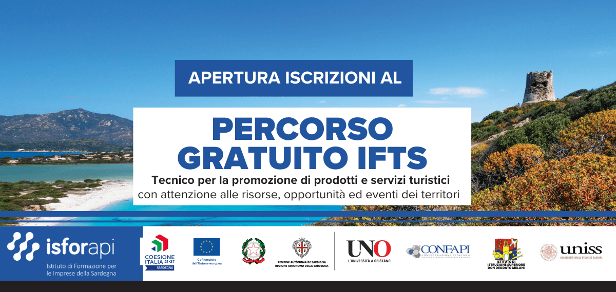 Aperte le iscrizioni al percorso gratuito IFTS in Tecnico per la promozione di prodotti e servizi turistici