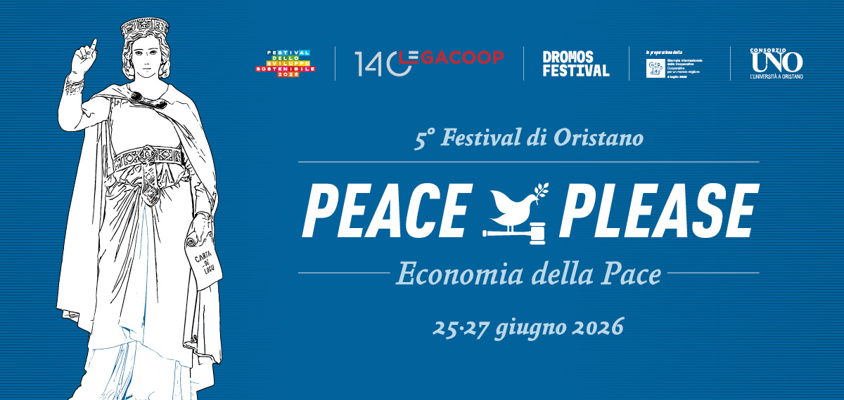 A Oristano arriva “Peace Please. L’economia della Pace”: tre giorni di incontri, cultura e musica per riflettere sul valore della pace