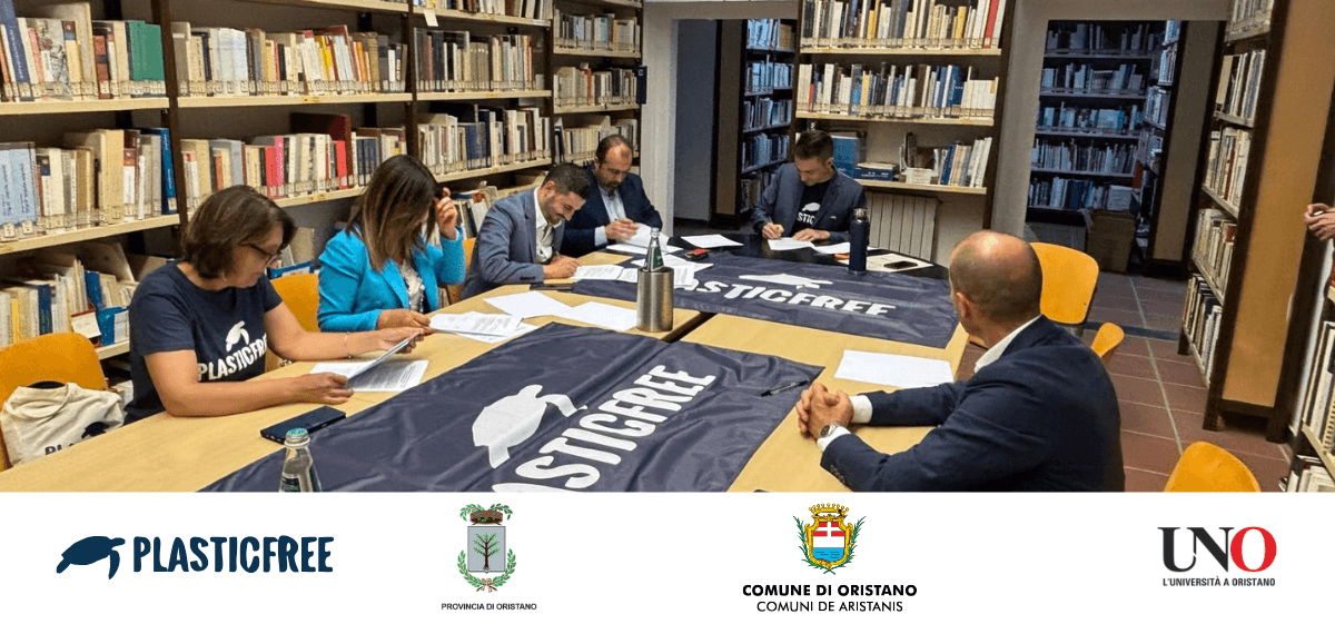 Patto di Collaborazione tra il Consorzio UNO, Plastic Free, Comune e Provincia di Oristano