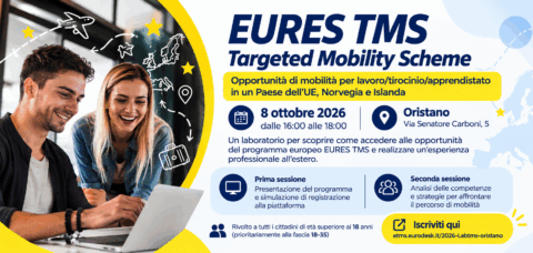 EURES TMS: a Oristano un laboratorio sulle opportunità di lavoro e tirocinio in Europa